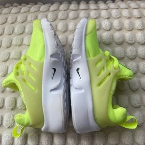 Nike Presto, Toddler 8C, neon yellow, good condition